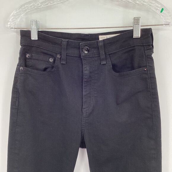 EUC Ladies Rag & Bone Nina High-Rise Skinny-‎ Black- Size 27 - Picture 3 of 7